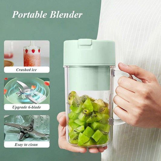Portable USB Rechargeable Blender | 6 Blade Smoothie & Juice Maker