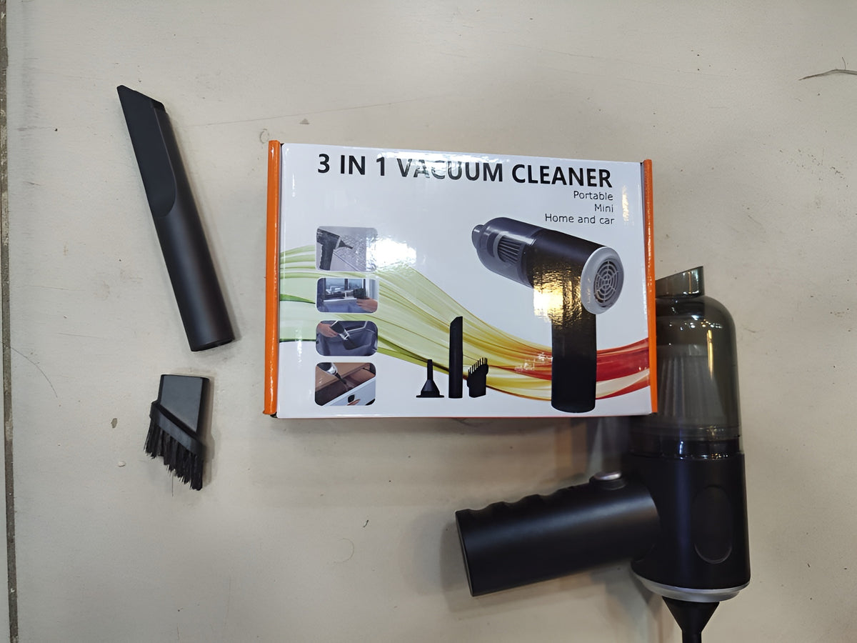 3 In 1 Portable Car Vacuum Cleaner